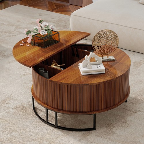 Round lift top - top, coffee