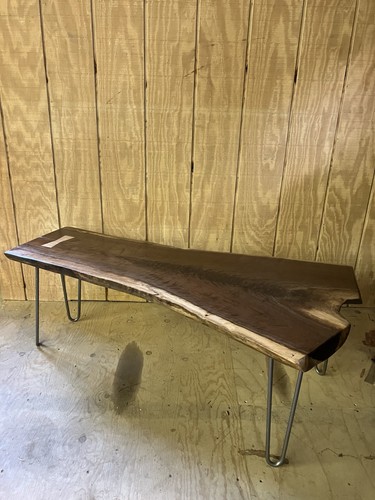 Walnut slab table striking - walnut,