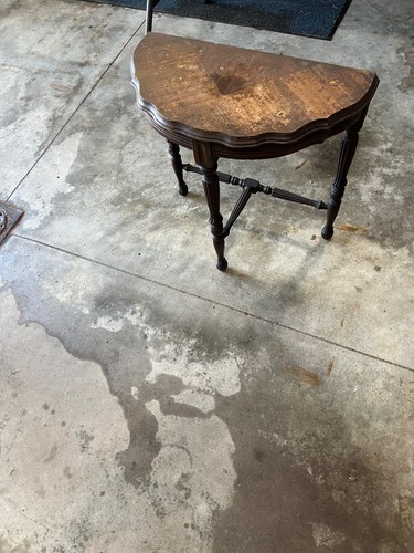 Antique wooden half moon - antique,